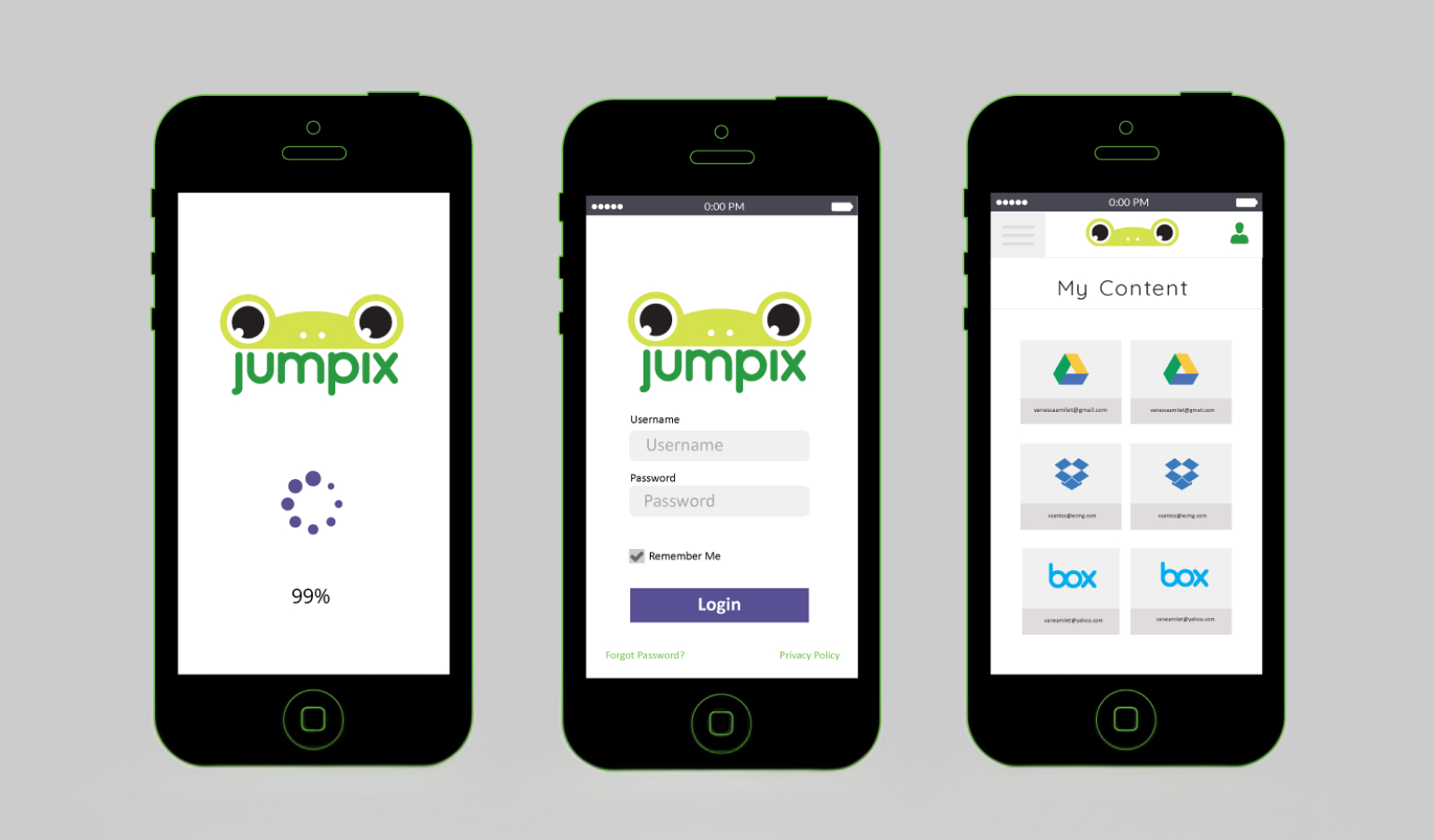 Mobile concepts for accessing and managing cloud content on the go.